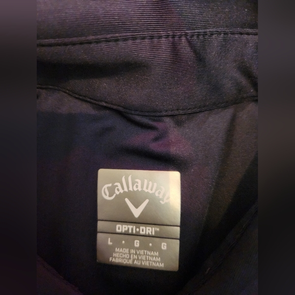 Callaway Polo Golf Shirt Opti-Dri Mens Short Sleeve  Size LARGE - Picture 3 of 6